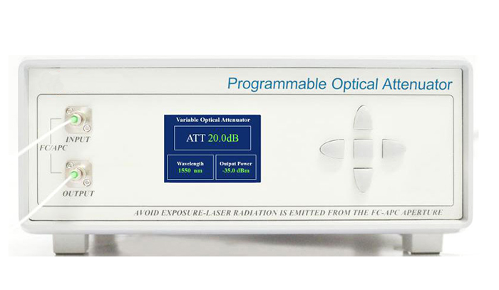 1550nm 0~30dB Attenuation Range SM Fiber Optical Attenuator PVOA-1550-1-B-30-SM-B